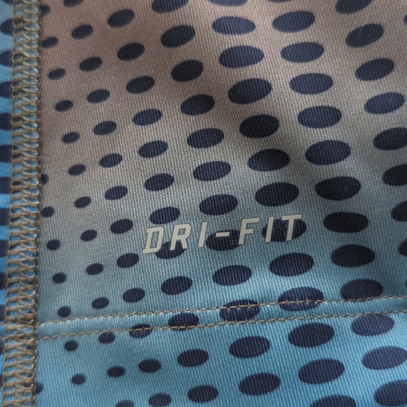 Nike Dri-Fit Victory Is Mine Gradient Blue and Brown Tank Top With Built In Bra - Picture 5 of 6